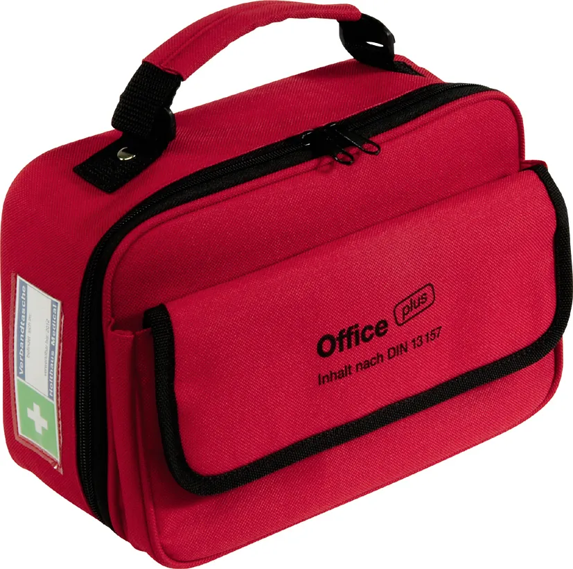 Office plus Verbandtasche DIN 13157 + Verbandbuch+Stift