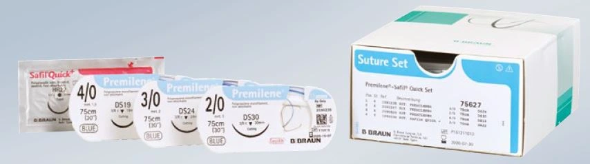 Praxis-Naht-Set Nahtmaterial Optilene/Novosyn Quick