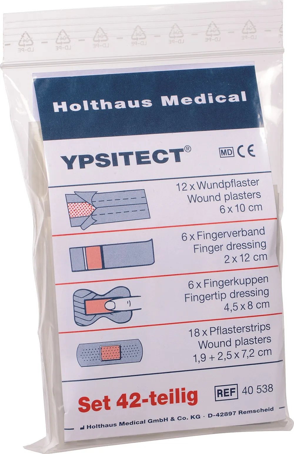YPSITECT® Pflasterset, DIN 42-teilig wasserabweisend