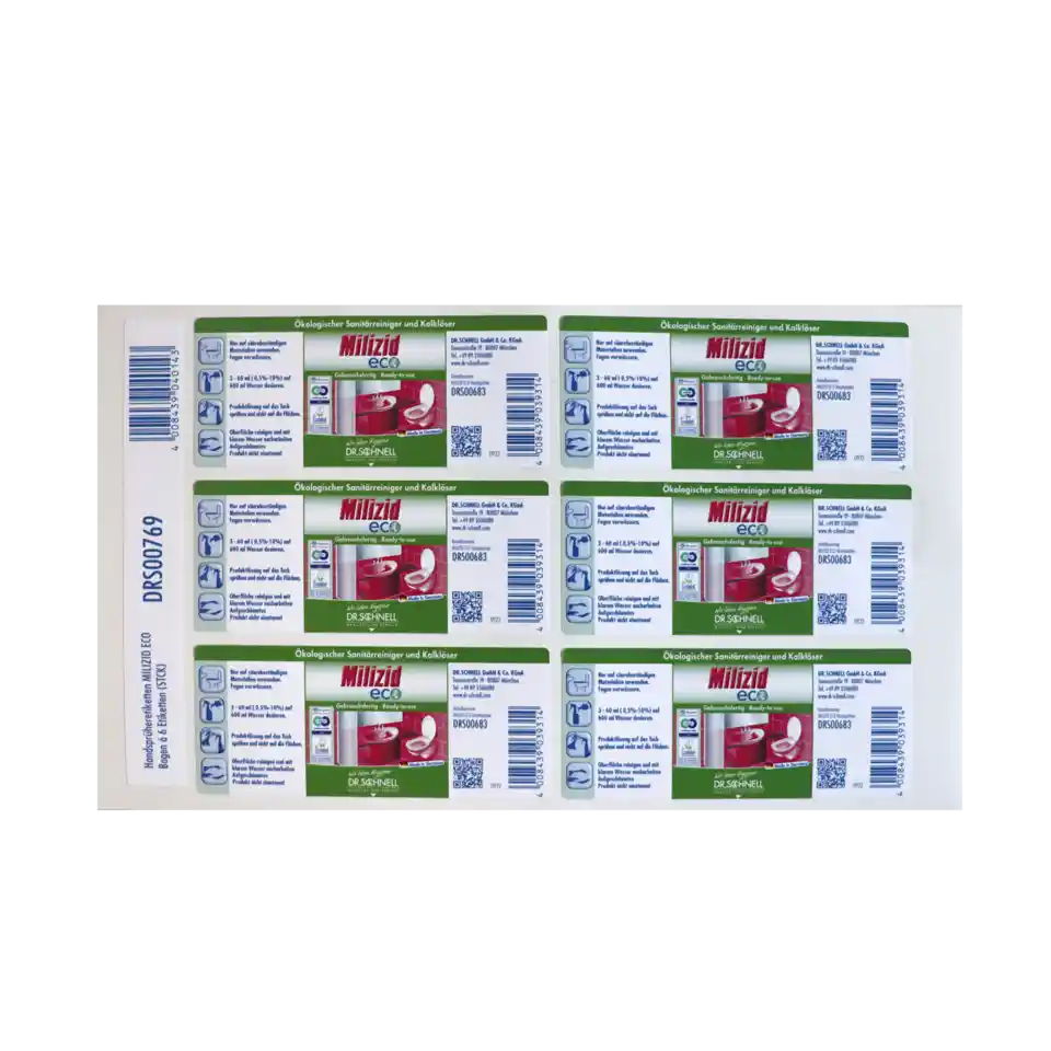 Handsprüher Etiketten