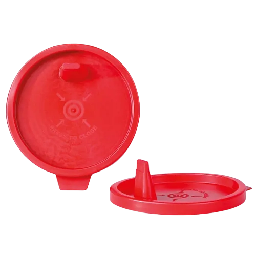 Ersatzdeckel für Urinbecher rot mit Tülle 1000 Stk