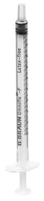 Omnifix-F Luer Spritze 1 ml ohne Kanüle Graduierung 0,01 ml