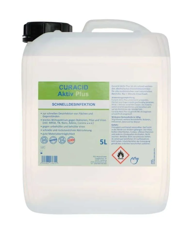 Schnelldesinfektion Curacid® Aktiv Plus 5 l