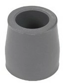 Gummi-Kapsel für Duschhocker, 22 mm, grau, rundes Model für