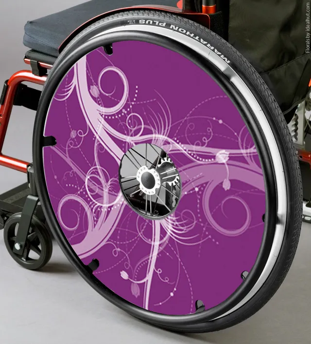 Speichenschutz 24", Florals Motiv