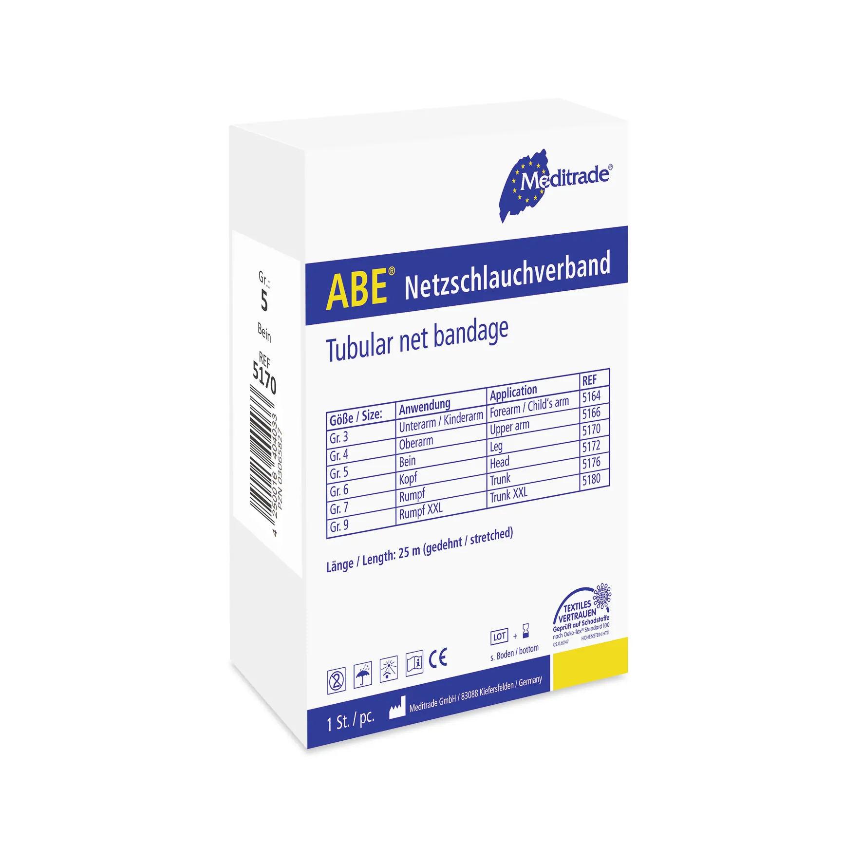 ABE® Netzschlauchverband, 4 cm x 25 m, Bein