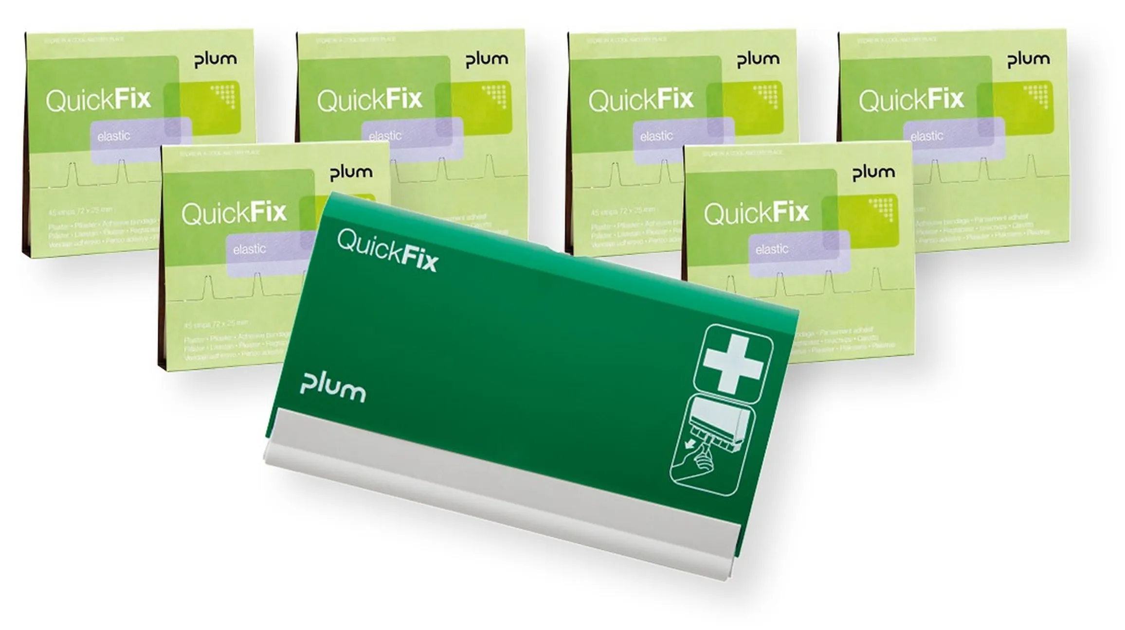 Starter Set5 – 6x QuickFix elastic refills + Dispenser