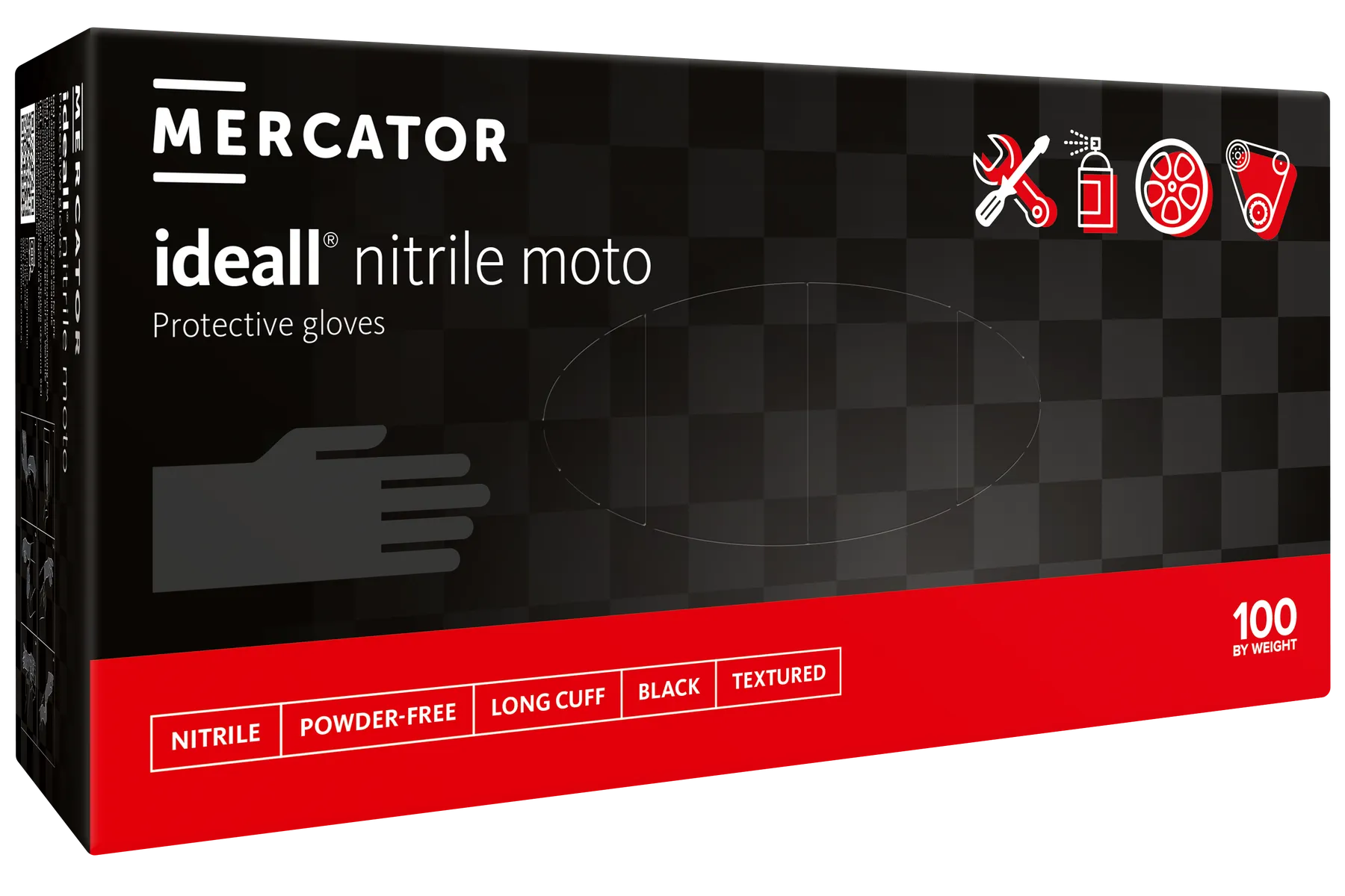 Mercator ideall nitrile moto High-Tech-Handschuh Gr. XXL