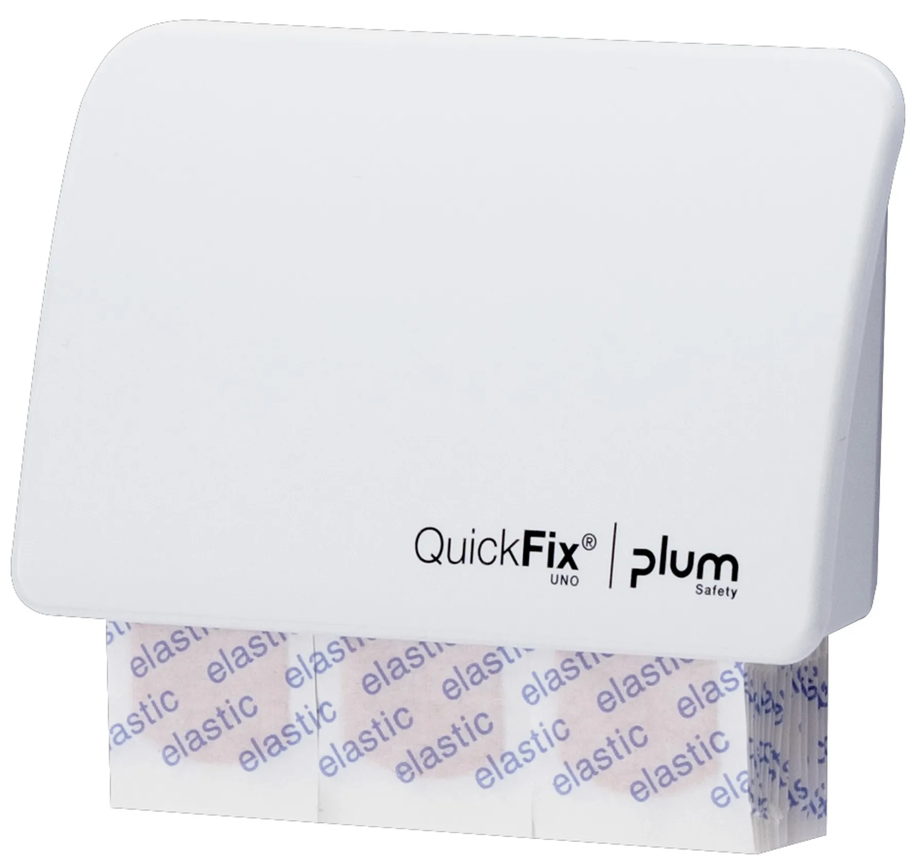 Plum QuickFix UNO Pflasterspender weiß + Pflasterstrips elas