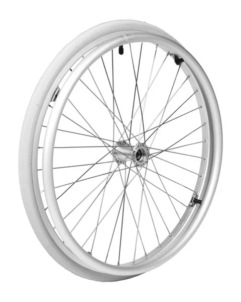 20" Speichenrad, silberfarb. ø12/L: 53 mm Nabe (ohne Greifri