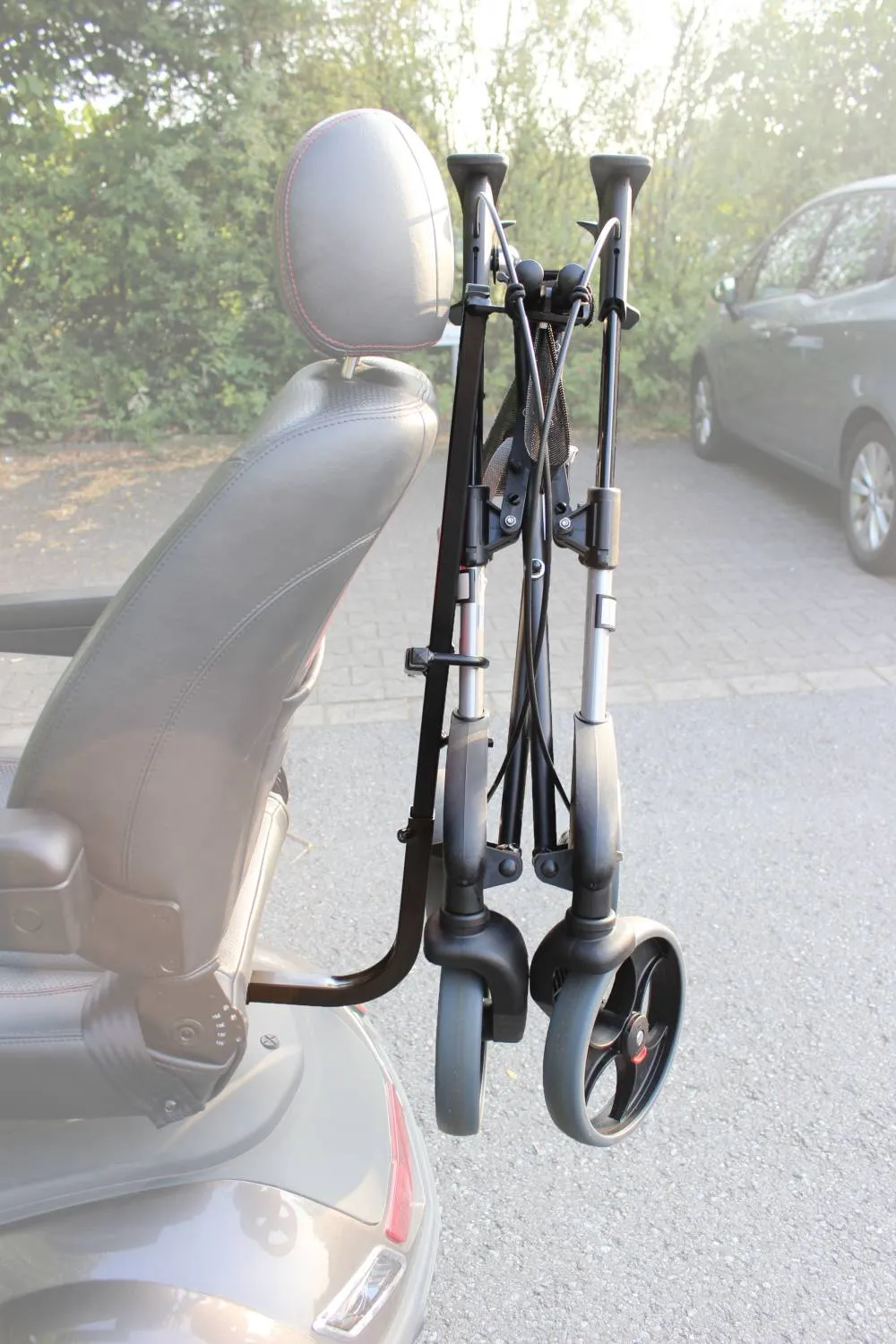 Rollatorhalter für Scooter / E-Mobile