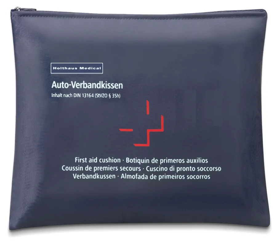 Verbandkissen blau Inhalt nach DIN 13 164