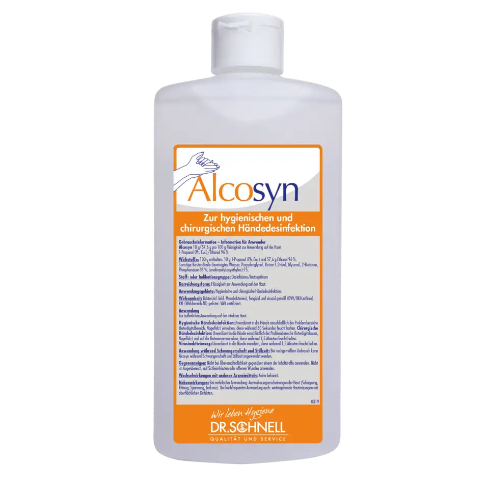 ALCOSYN Händedesinfektion viruzid