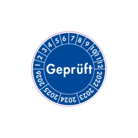 Plakette - Geprüft am